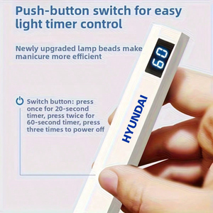 เครื่องอบเล็บพกพา HYUNDAI แบบ UV LED พร้อมหน้าจอสัมผัส แห้งเร็ว ใช้แบตเตอรี่ สำหรับเล็บปลอม - Product Image 4