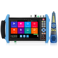 Rsrteng IPC-9800CMADHS Pro CCTV Camera Tester Monitor 8K POE++ TVI CVI AHD DMM SFP WiFi PC Material.