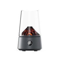 Diffuseur d'huiles essentielles 3D en forme de volcan de lave, 2000 mAh, diffuseur d'aromathérapie portable, humidificateur d'air avec lumière nocturne pour la décoration de la maison