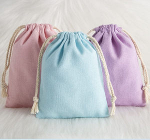 Custom Logo 100% Cotton Drawstring Jewelry Pouch Breathable Dust <b>Bag</b> <b>Wedding</b> <b>Gift</b> Accessories Recyclable Storage Pocket - Product Image 4