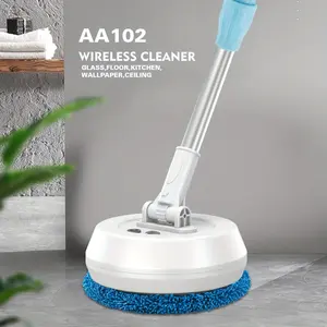 Rechargeable Glass Cleaner Electric Window Cleaner Spinning Mop with Telescopic Rod for House