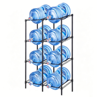 Support de Rangement Métallique pour Bouteilles d'Eau de 5 Gallons, Idéal pour Bureau, Maison, Studio – Présentoir pour Bouteilles d'Eau Minérale
