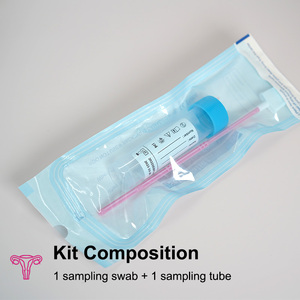 ערכת בדיקה עצמית לגילוי וירוס ה-HPV באמצעות מברשת צוואר הרחם, מקלון ניקוי וגינלי, תמיסת מלח סטרילית 30 מ\\\"ל, מבחנה לאיסוף דגימות. - Product Image 6
