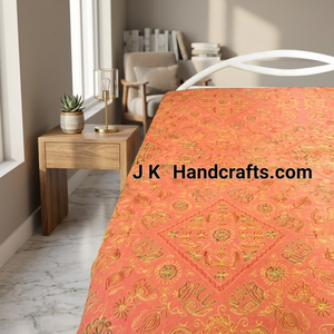 COLCHAS DE TRABAJO DE HILO BORDADO INDIA - Product Image 3