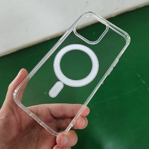 Funda de teléfono móvil acrílica, cubierta de carga magnética para <span class=keywords><strong>iphone</strong></span> 12 13 14 <span class=keywords><strong>Se</strong></span> <span class=keywords><strong>2020</strong></span> XR XS MAX 7 <span class=keywords><strong>8</strong></span> <span class=keywords><strong>PLUS</strong></span> 11 12 13 por max - Product Image 1