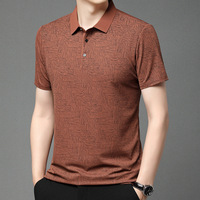 T-Shirt Polo Homme Tricoté à Revers Uni, Business Décontracté, Jersey Haute Élasthanne Respirant, Manches Courtes