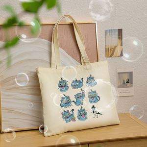 Bolsa de Mano de Lona con Estampado de Tigre Cazador de Demonios, Personalizada, para Viaje, Bolsa de Compras Reutilizable para Mujer con Diseño Personalizado - Product Image 4