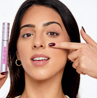 Tube liquide végétalien imperméable personnalisé avec logo pour base de cils, formule longue tenue, volume et courbure, anti-bavures, sans flocons, formule fibre.