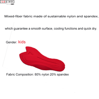 Échantillon GRATUIT : Short de cyclisme réversible unisexe pour enfants, grande taille, coupe-vent, respirant, séchage rapide, écologique, en Spandex/Polyester