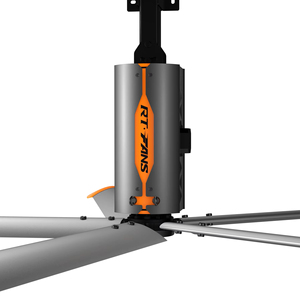 Ventilateur de plafond HVLS RTFANS, grand modèle, maximise le flux d'air, minimise la consommation d'énergie, pour usine, entrepôt, bureau, options de taille 3,3 / 4,0 / 4,7 mètres - Product Image 1