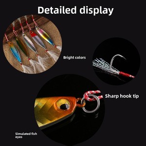 เหยื่อตก<span class=keywords><strong>ปลา</strong></span>ใหม่ล่าสุด Brave Bionic Fish Bait Jig เหยื่อปลอมแบบแข็ง เหยื่อโลหะพิมพ์ลาย สำหรับ<span class=keywords><strong>ปลา</strong></span>เทราต์ <span class=keywords><strong>ปลา</strong></span>คาร์พ - Product Image 3