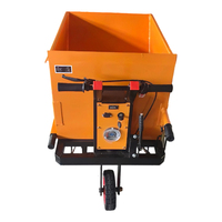 Carretilla Eléctrica Manual para Manejo de Materiales, Triciclo Pequeño de Ingeniería para Obras de Construcción, Transporte de Carga Pesada