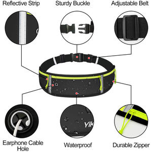 Ceinture de sport réfléchissante et élastique pour la course, la marche et la gym, sac banane étanche pour téléphone, pochette de ceinture pour la course - Product Image 5