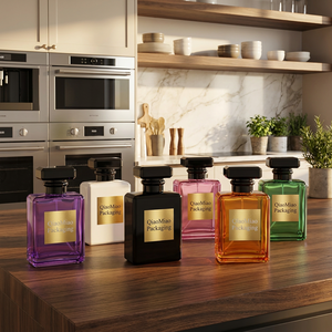 Botellas de Perfume Cuadradas de Vidrio de Lujo <span class=keywords><strong>al</strong></span> por Mayor, 30ml 50ml 100ml, Vacías, Negras, con Tapa de Rosca para Envasado de Cosméticos y Difusores - Product Image 2