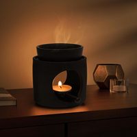 Brûleur à huile en céramique pour cire fondue, diffuseur d'arômes |   Brûleur d'huiles essentielles compatible avec les bougies chauffe-plat, décoration pour la maison et la chambre
