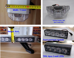 Barra de Luces LED de Advertencia Delgada de Aluminio de <span class=keywords><strong>41</strong></span> Pulgadas, 12V 24V, Color Ámbar Blanco, con Luz de Freno - Product Image 6