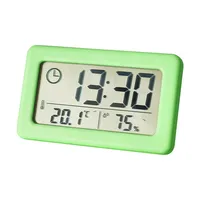 Nordische elektronische Uhr mit buntem Licht Praktische digitale und analoge Anzeige Einfaches Design Temperatur Luft feuchtigkeit anzeige