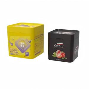 Caja de Plástico Negra de Grado Alimenticio para Helado, Leche en Polvo, Melaza de Shisha <span class=keywords><strong>Al</strong></span> <span class=keywords><strong>FaKHER</strong></span>, Personalizable con Logotipo - Product Image 2