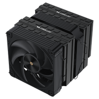 COOLLEO Etian P60TP V2 Noir 6 PC Radiateur Caloducs Refroidisseur d'air CPU Refroidissement LGA115X/1200/1700/1851AMD Refroidissement profond TDP 275W