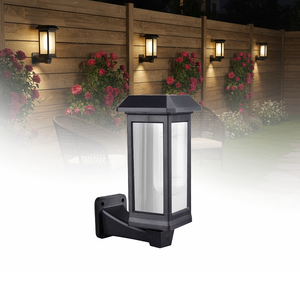 Lampe solaire de jardin à LED extérieure populaire, à économie d'énergie, à détection de mouvement, étanche, à montage mural, activée par le mouvement - Product Image 1