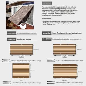 Filet pare-soleil en plastique à 6 aiguilles 1.8x1.8m auvent de fenêtre de balcon noir bloc UV <span class=keywords><strong>rideau</strong></span> d'isolation <span class=keywords><strong>thermique</strong></span> <span class=keywords><strong>pour</strong></span> la maison hôtel <span class=keywords><strong>véranda</strong></span> - Product Image 4