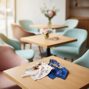 Foulard Quadrato Mini Floreale 70x70Cm in Stile Seta Stampata per Donna Accessorio di Moda - Product Image 3