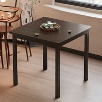 Table à manger carrée simple, pour salon, usage domestique, table en bambou Moso, pour espaces compacts, ensemble de table à manger, nouveau style chinois