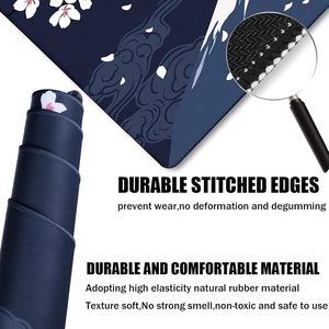Alfombrilla de Juego Japonesa con Diseño del Monte <span class=keywords><strong>Fuji</strong></span>, Alfombrilla de Ratón Grande para Gamers, Alfombrilla Extendida Resistente de 31.5"x15.7" con Bordes Cosidos - Product Image 3