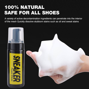 Kit de Cuidado de Calzado al por Mayor, Set de Limpieza de Zapatillas Impermeables, Cepillo para Suela y Empeine de Espuma, Líquido <span class=keywords><strong>Limpiador</strong></span> de Calzado, Elimina Manchas - Product Image 5