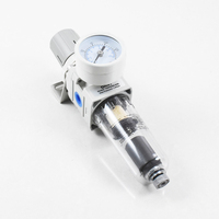 Unité de traitement de source pneumatique 1/4 pouce avec régulateur de pression et filtre à air à purge automatique pour compresseur d'air AW2000 02D
