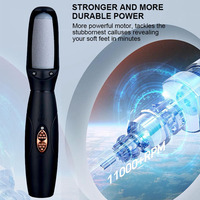 Dernière version de lime à pieds électrique rechargeable USB, 2 vitesses, têtes de rouleaux interchangeables, outils de soin des pieds, éliminateur de callosités et de peaux dures