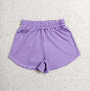 Shorts Deportivos Sólidos para Niñas en 12 Colores, Cintura Alta Elástica, Tela Suave, para Baile, Animación y Yoga - Product Image 5