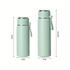 Bouteille isotherme personnalisée à large ouverture, anti-fuite, avec revêtement en poudre, pour voyage et activités de plein air - Product Image 1