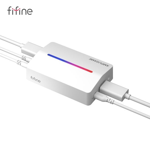 Fifine V3 Video HD Capture Card Low Latency Live Streaming 4K  Video Capture Card for OBS Capturing Live Broadcast