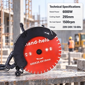 Machine à rainurer murale robuste 6861, 1500 tr/min, capacité de rainurage de 295 mm, pour la plomberie et l'électricité - Product Image 6