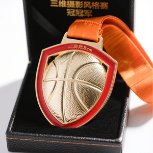 OEM personalizado de fábrica Cnc China alta calidad 2D 3D Die Cast Metal deportes medallas personalizadas con caja de cuero de embalaje - Product Image 3