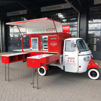 Tuk Tuk électrique commercial pour tacos, camion de restauration rapide, camion de crème glacée, chariot de restauration rapide, tricycle, chariot à hot-dogs avec friteuse