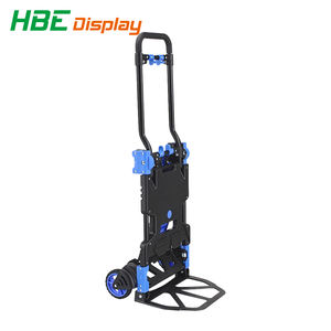 Nieuw Ontwerp Opvouwbaar Bagageplatform Handtrolley Zwaar Voor Supermarkt Supermarkt Supermarkt Magazijn Bewegende Flatbed Kar - Product Image 6