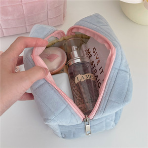 Fashion Solid Color Cosmetic <b>Bag</b> for <b>Women</b> <b>Travel</b> Make up Toiletry <b>Bag</b> <b>Washing</b> Pouch - Product Image 4