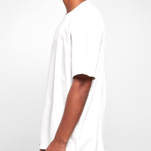 Camiseta de Algodón 100% de Alta Calidad, Fabricante de Camisetas de Cuello Redondo y Hombros Caídos, Camisetas Extra Grandes Lisas - Product Image 2