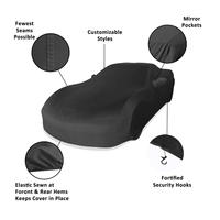 Housse de voiture intérieure super douce Tissu élastique Anti-poussière Respirant Spandex Housse de voiture Doublure en polaire souple Housses de voiture extensibles