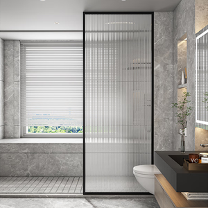 <span class=keywords><strong>Mampara</strong></span> de <span class=keywords><strong>Ducha</strong></span> Personalizada con Marco de Aluminio y Cristal, Estilo Abierto, con Grosor de 6mm, 8mm y 10mm, Acero Inoxidable - Product Image 2