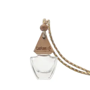Custom Logo Hot Sale 3ml 5ml 10ml Mini Empty Air Diffuser Refillable Glass Hanging Car Perfume Bottle For Essential Oils