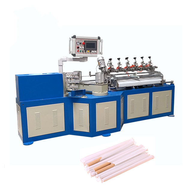 Красочные высокоскоростные мультифрезы бумажная трубочка для питья вид обмоточной машины