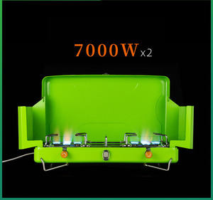 <span class=keywords><strong>Réchaud</strong></span> à gaz portable <span class=keywords><strong>BRS</strong></span>-81 Twin Star coupe-vent pour camping et cuisine domestique, compatible propane - Product Image 4