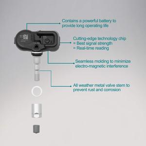 Sensore <span class=keywords><strong>2</strong></span>-in-1 TPMS con programmatore di 315MHz e 433MHz nuova condizione sistema di monitoraggio della pressione dei pneumatici 1 anno di garanzia - Product Image 6