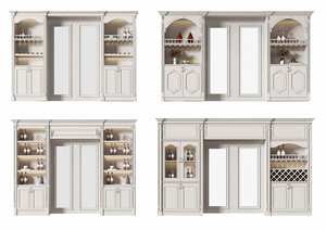 Meuble de rangement de salon de haute qualité, sans frais, avec armoire à vin, artisanat sans peinture, directement de l'usine - Product Image 6