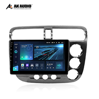 Kit d'accessoires pour autoradio Android 9 pouces pour Civic 2005, cadre de navigation radio, modification du tableau de bord en plastique ABS