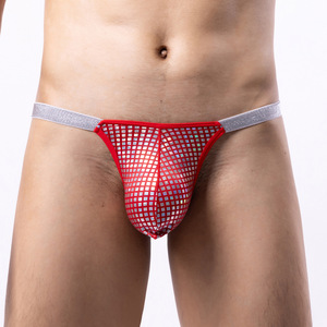 Slip Bikini da <span class=keywords><strong>Uomo</strong></span> <span class=keywords><strong>Sexy</strong></span> a Vita Bassa in Poliestere Traspirante ad Asciugatura Rapida, Perizoma in Rete Trasparente XL - Ingrosso ODM - Product Image 3