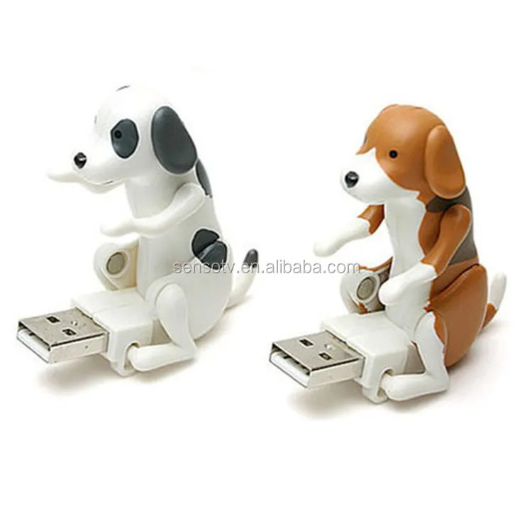 Taşınabilir Mini sevimli USB 2.0 komik köpüren nokta köpek Rascal köpek oyuncak rahatlatmak için Festival için ofis çalışan en iyi hediye